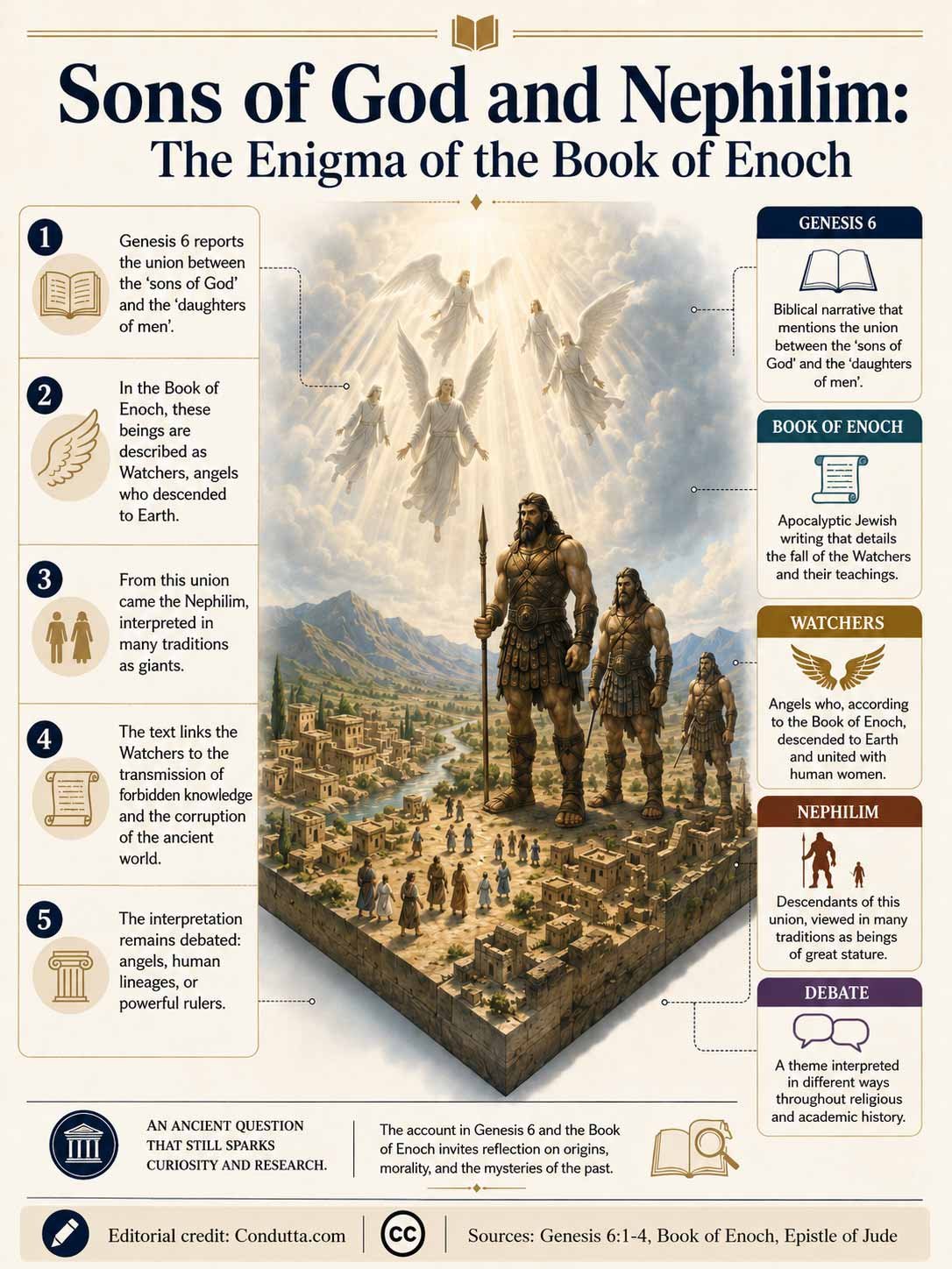 Sons of God and the Nephilim: the mystery in the Book of Enoch. Condutta.com 