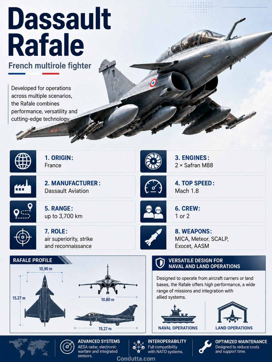 Dassault Rafale: French fighter combines power, technology and versatility
