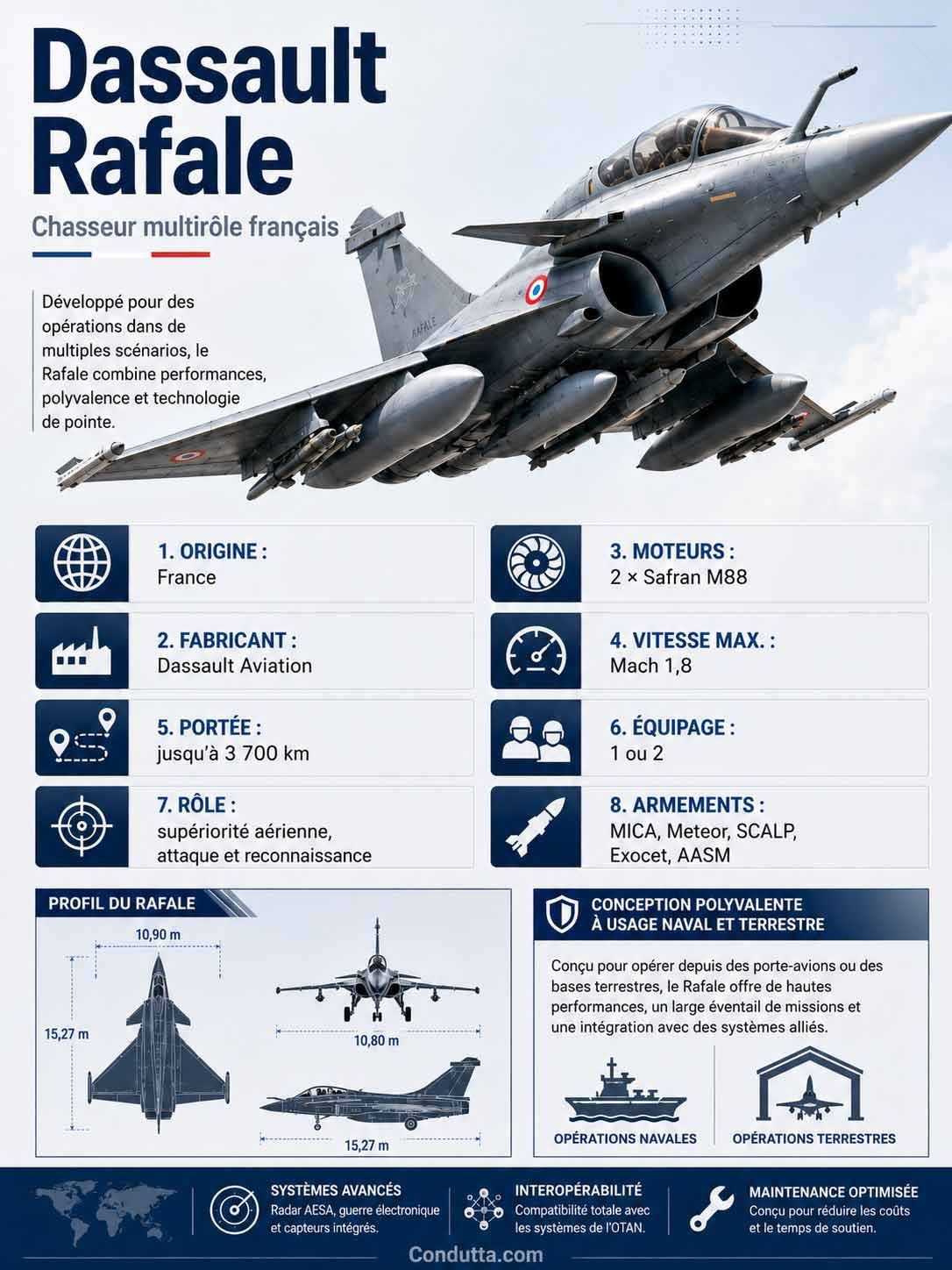 Dassault Rafale : le chasseur français qui allie puissance, technologie et polyvalence