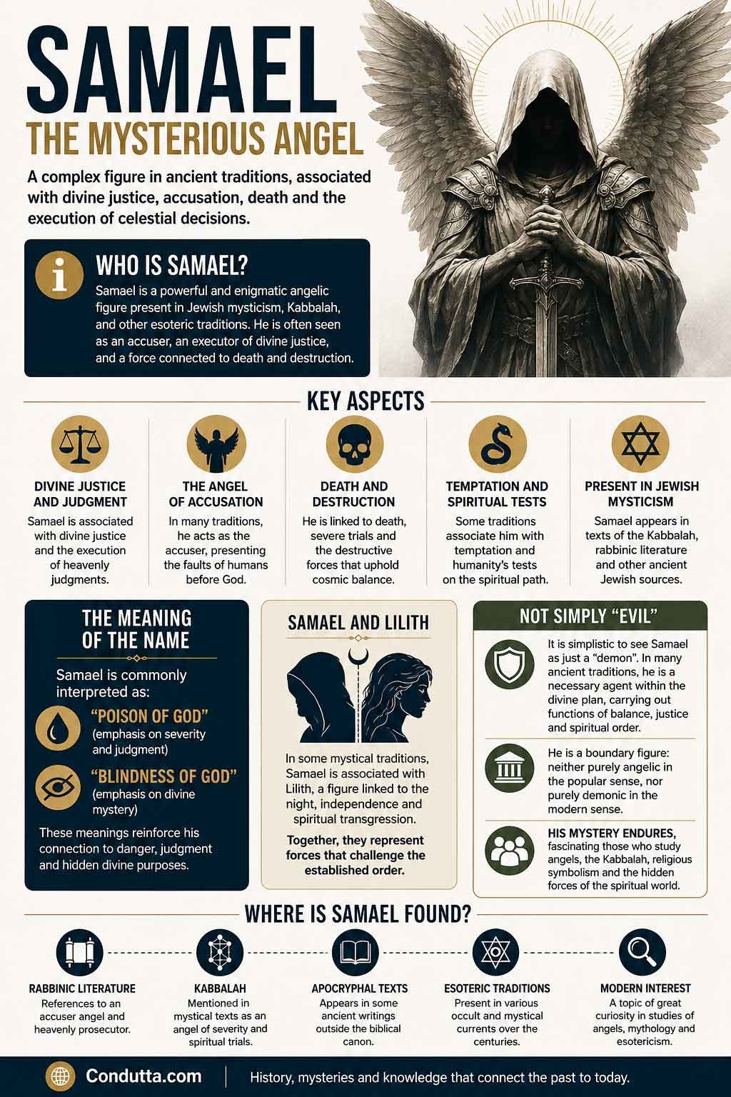 Samael: the mysterious angel of ancient traditions. Condutta.com